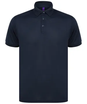 Recycled polyester polo shirt | Navy