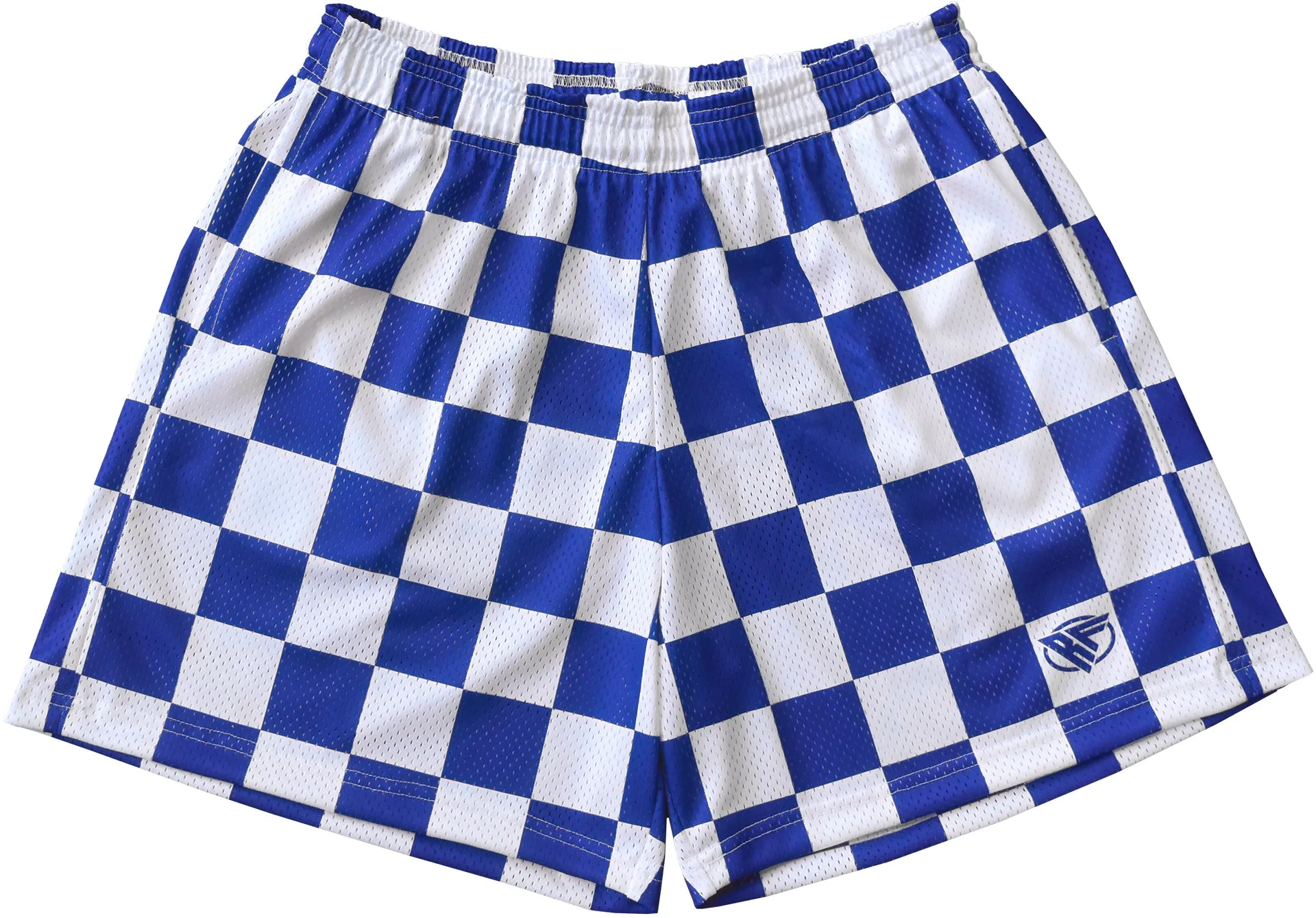 RF Mesh Checkered Shorts - Blue