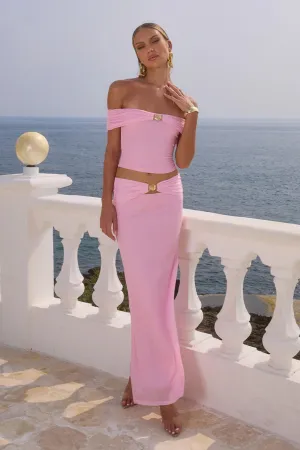RIKKI MAXI SKIRT PINK