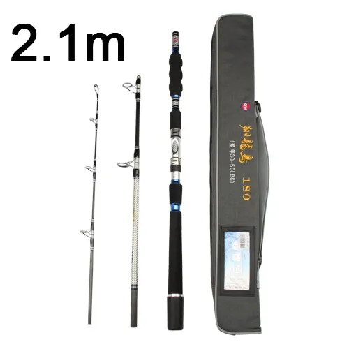 RoseWood 70-250g, 30-50LBs Saltwater Offshore Fishing Rod Telescopic Fishing Pole Portable Fishing Tackle 1.8m 1.95m 2.1m