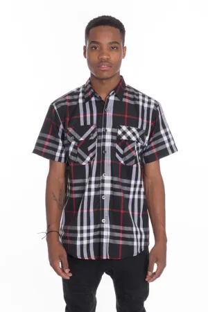 Short Sleeve Plaid Button Down in multiple colors
