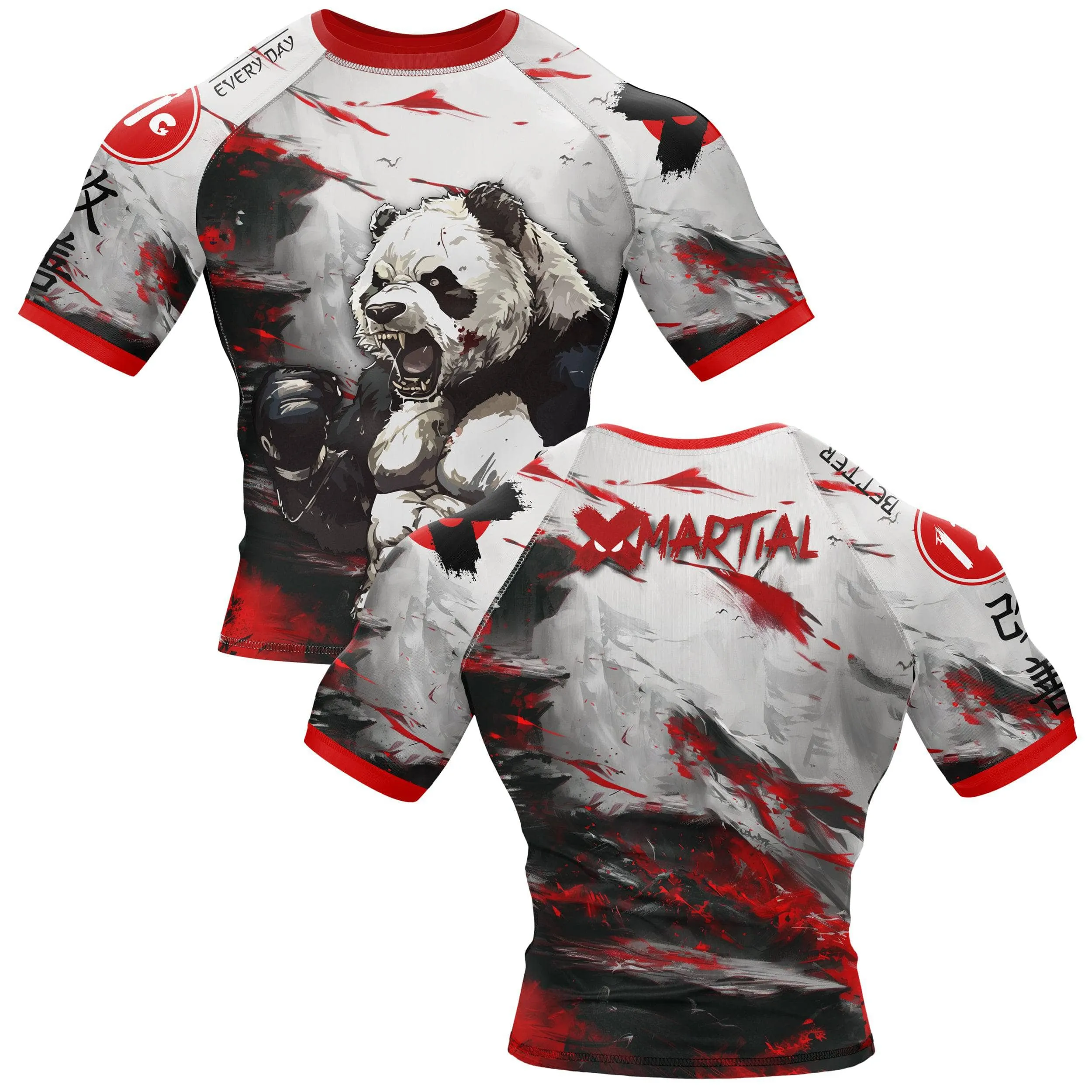 Shredded Panda BJJ Rash Guard