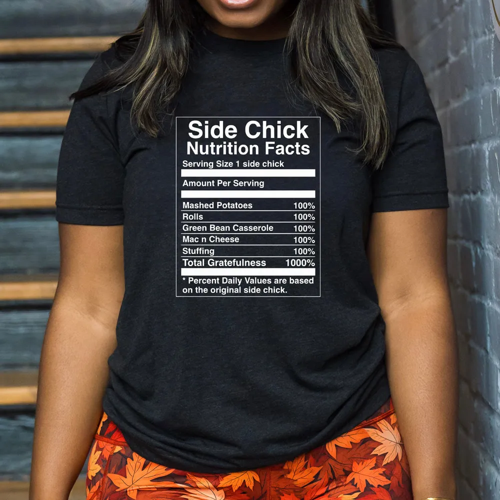 Side Chick Nutrition Facts Shirt Unisex