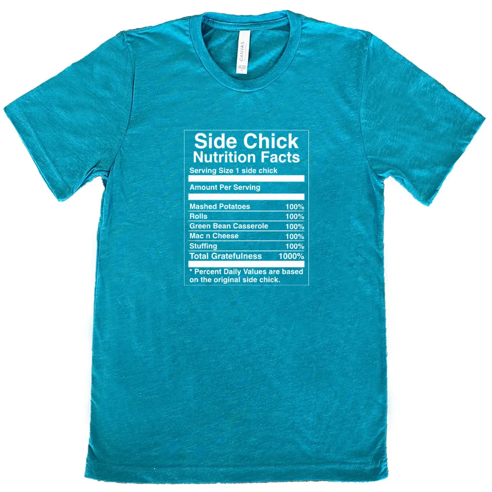 Side Chick Nutrition Facts Shirt Unisex