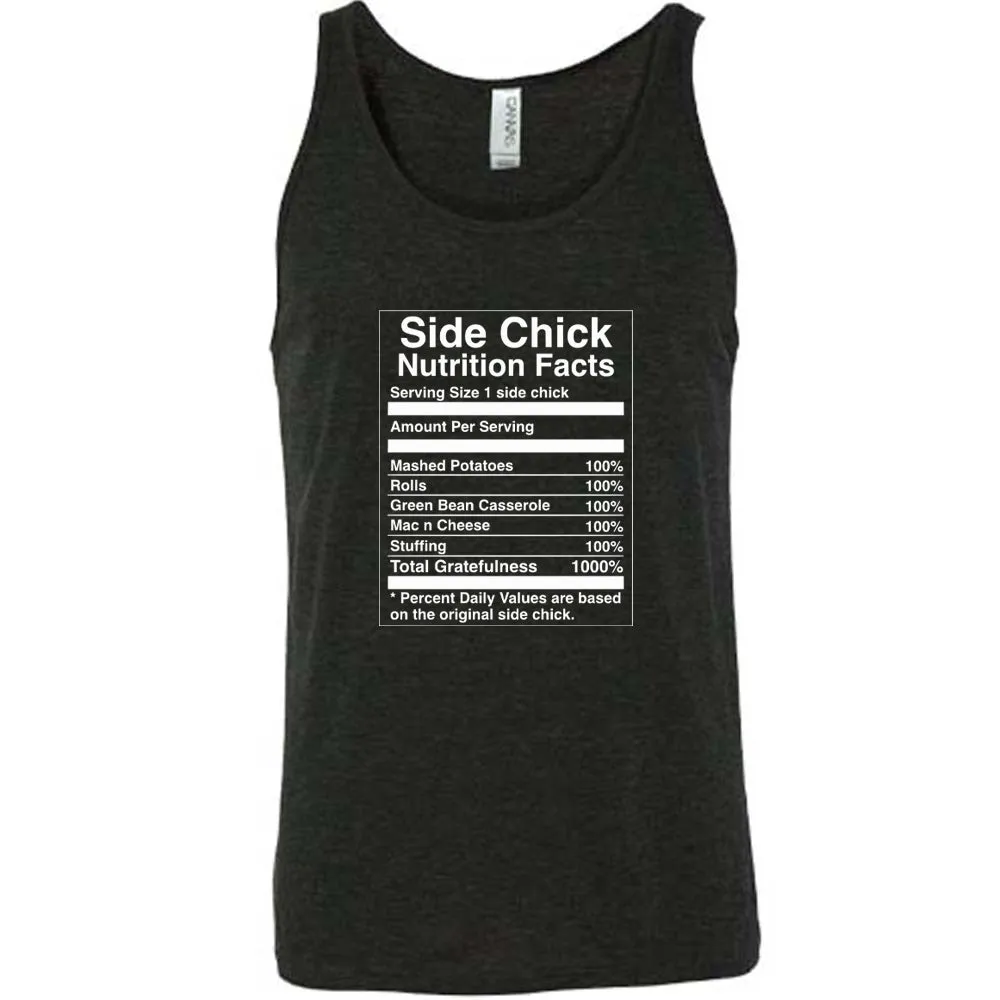 Side Chick Nutrition Facts Shirt Unisex