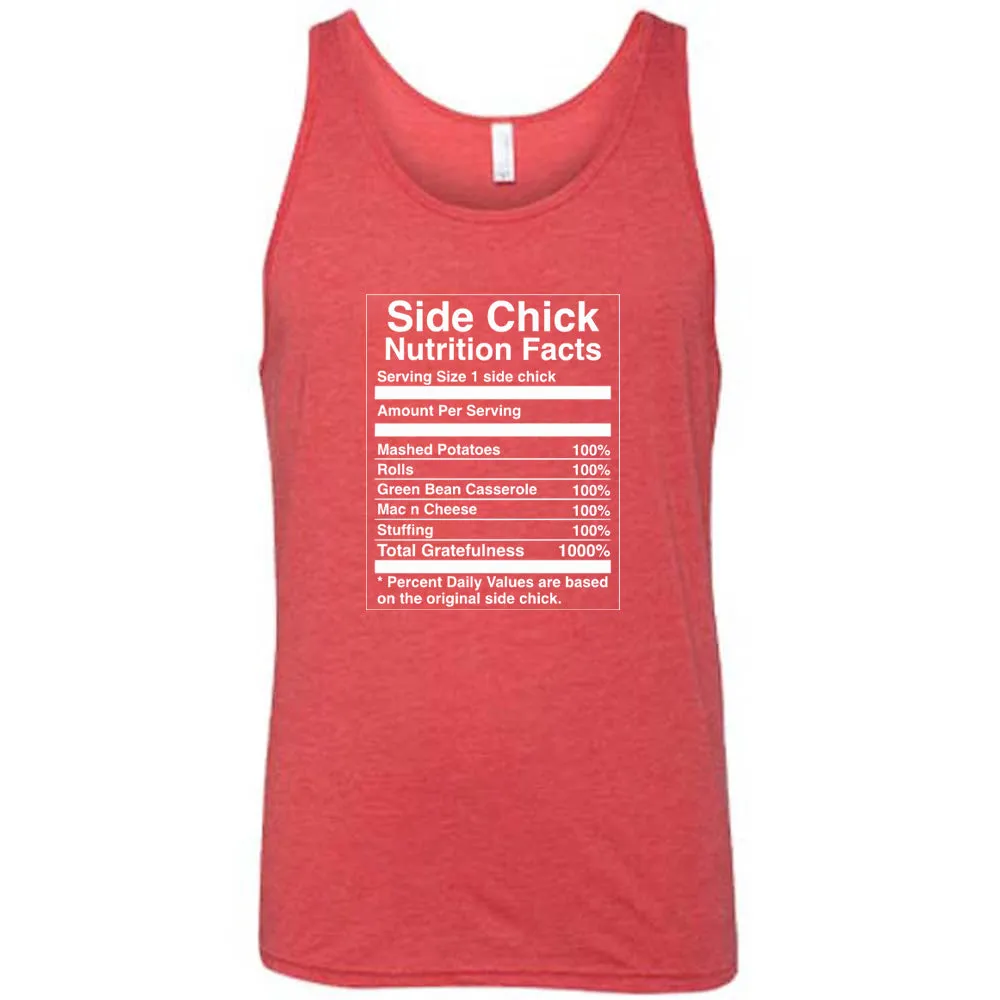 Side Chick Nutrition Facts Shirt Unisex