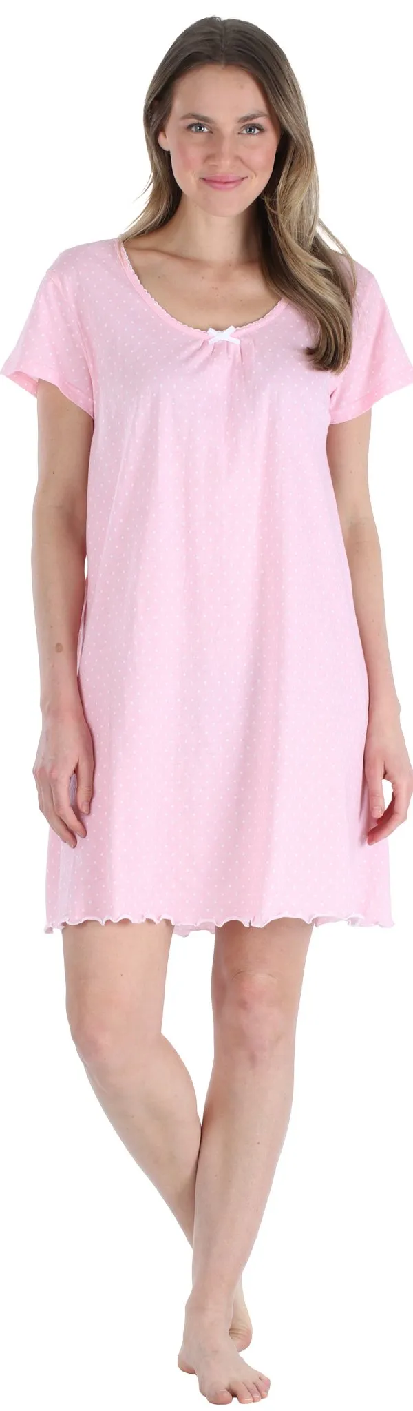 Sleepyheads Women's Cotton Short Sleeve Nightgown Sleep Dress Pajama