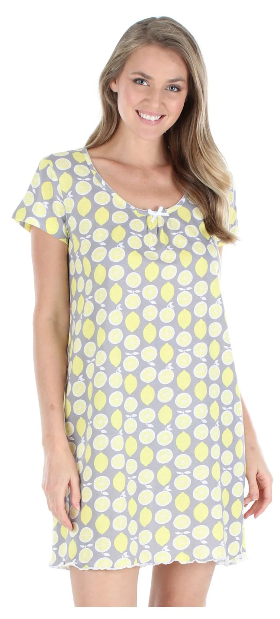 Sleepyheads Women's Cotton Short Sleeve Nightgown Sleep Dress Pajama