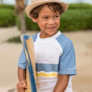 Snapper Rock Sunrise Stripe SS Rash Top