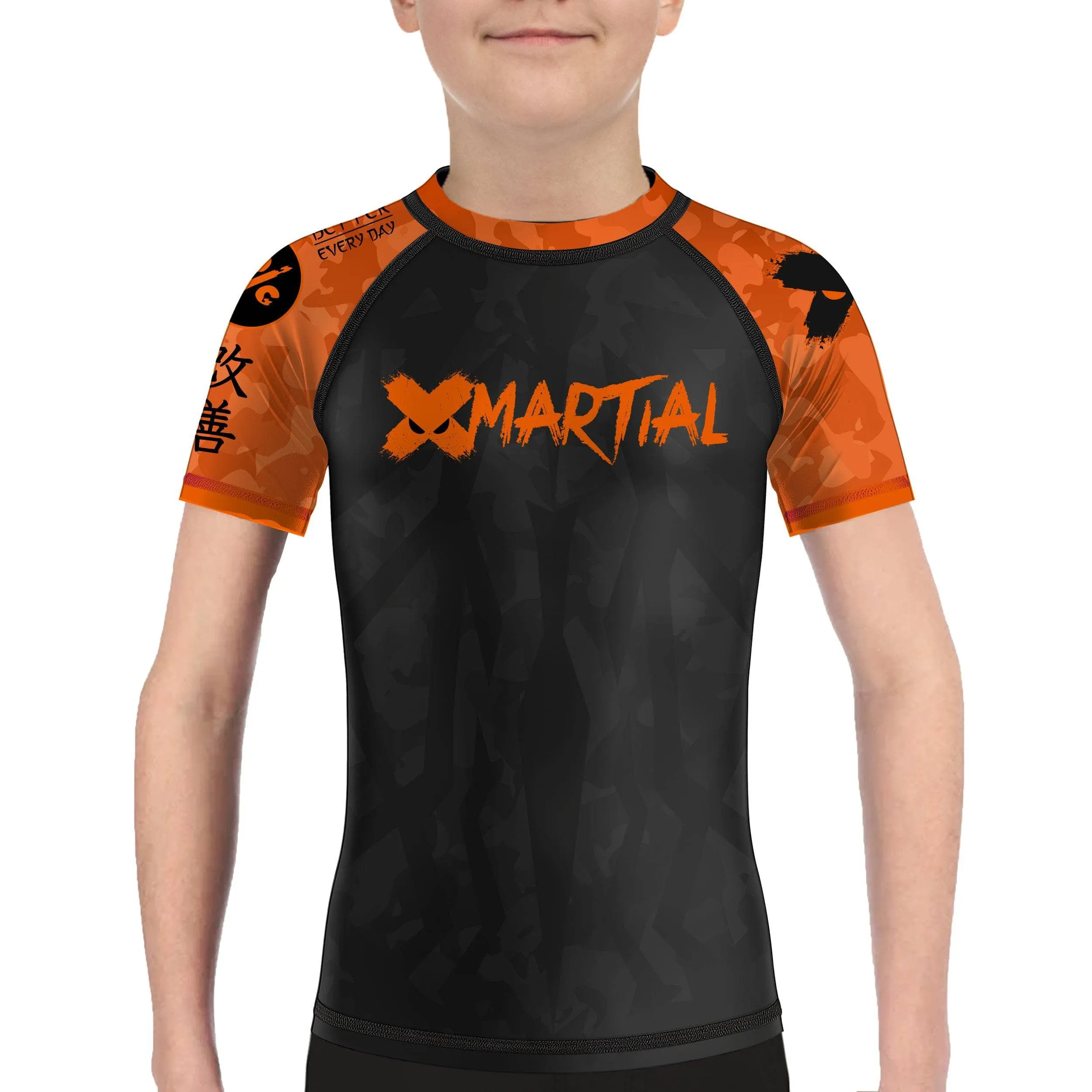 Stealth Camo Kids Rank BJJ Rash Guard
