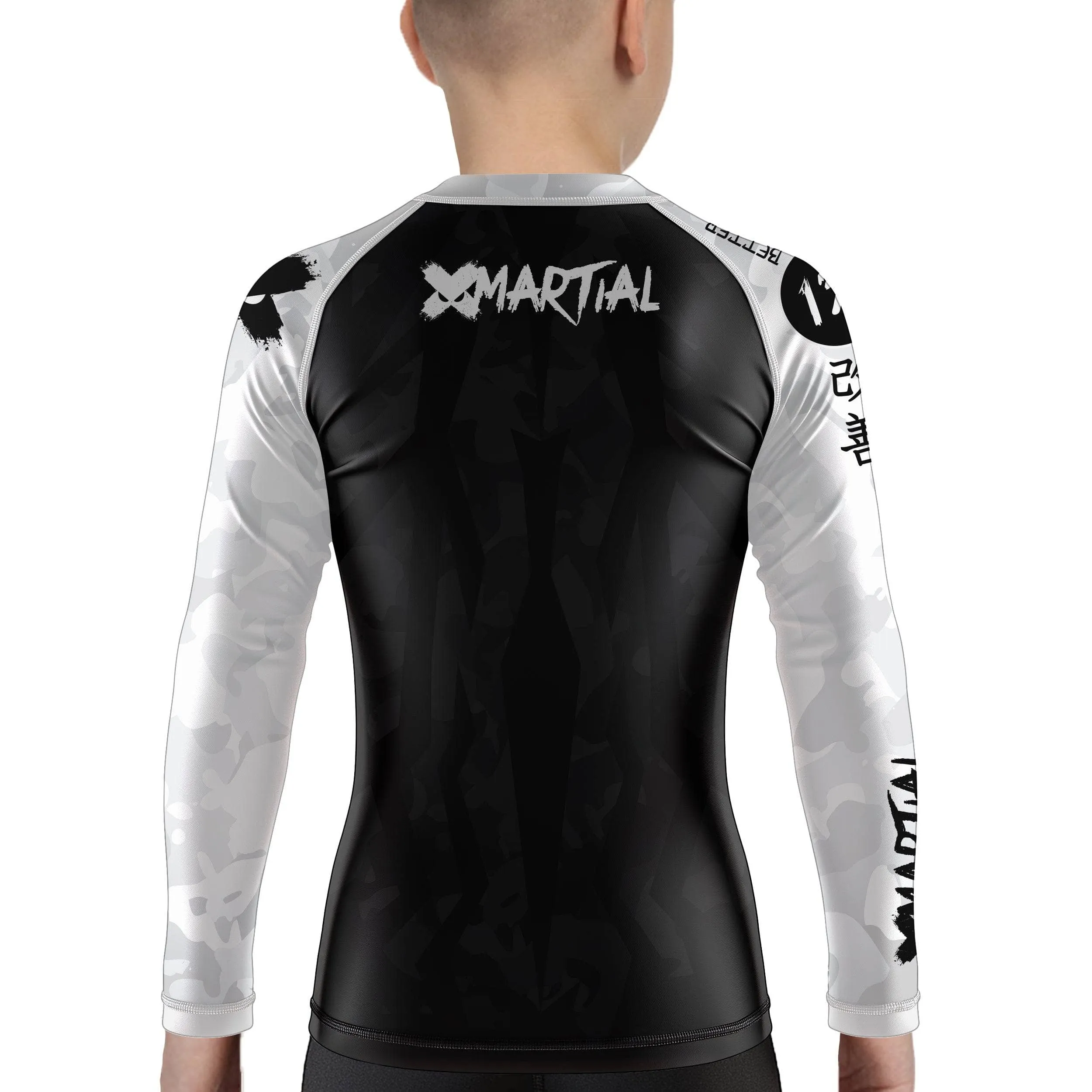 Stealth Camo Kids Rank BJJ Rash Guard