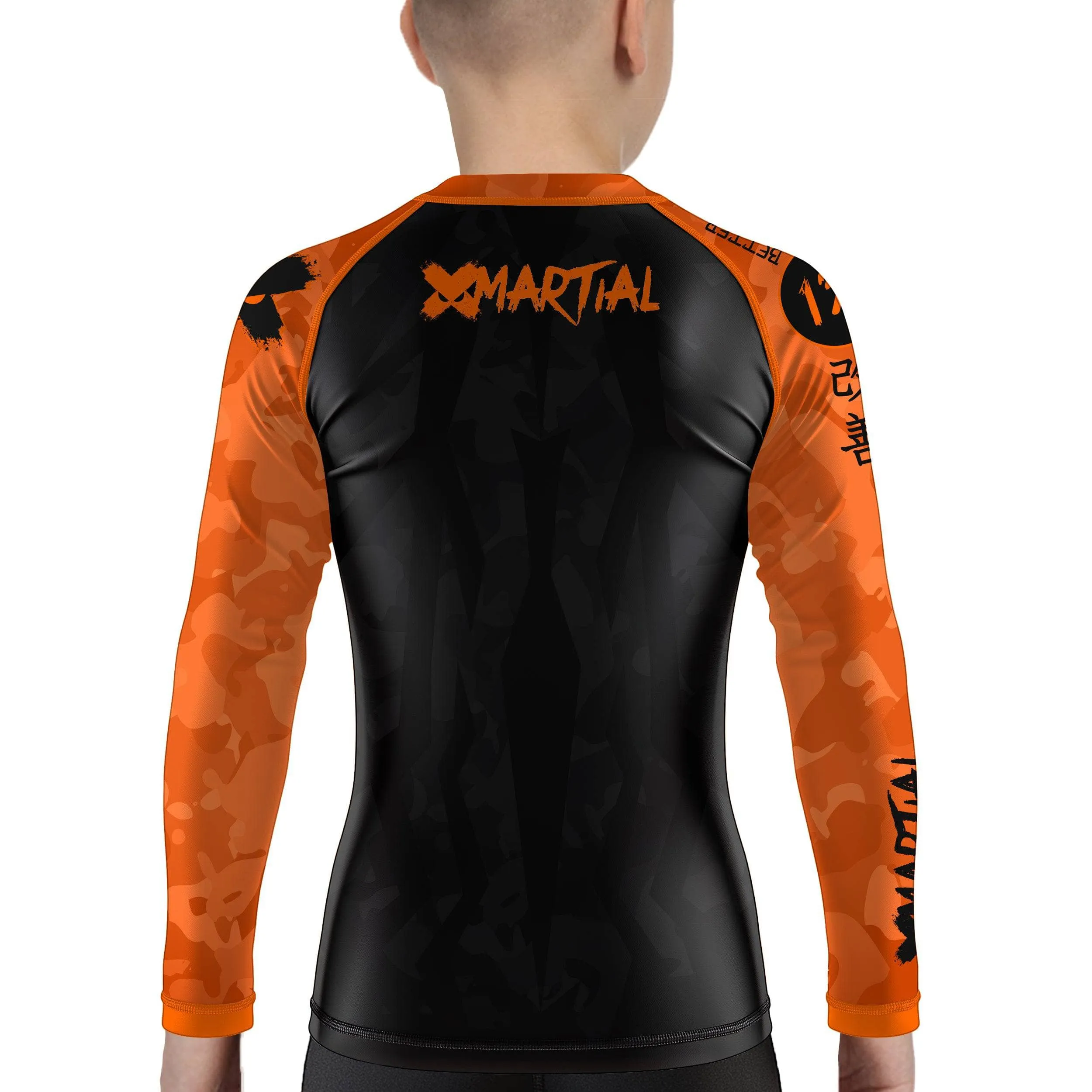 Stealth Camo Kids Rank BJJ Rash Guard