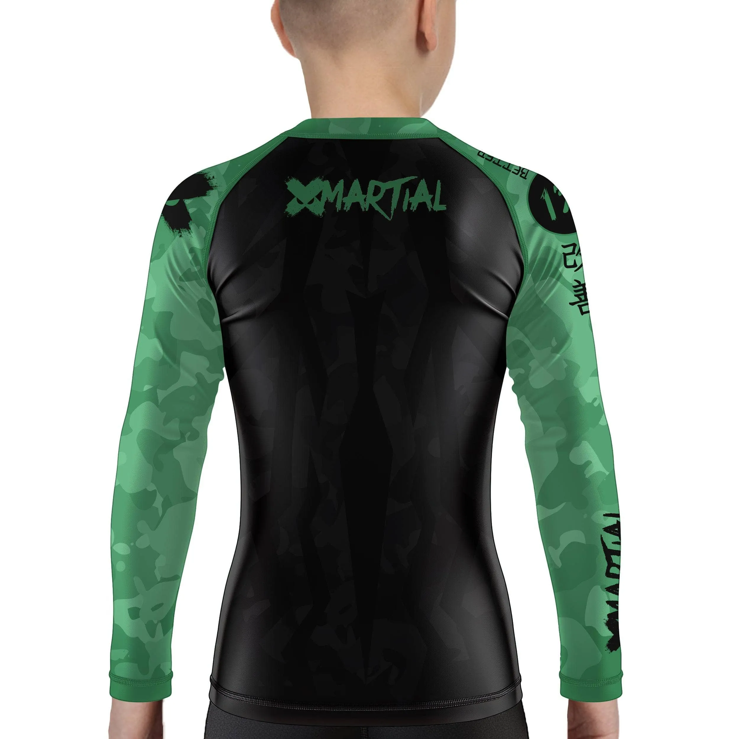 Stealth Camo Kids Rank BJJ Rash Guard