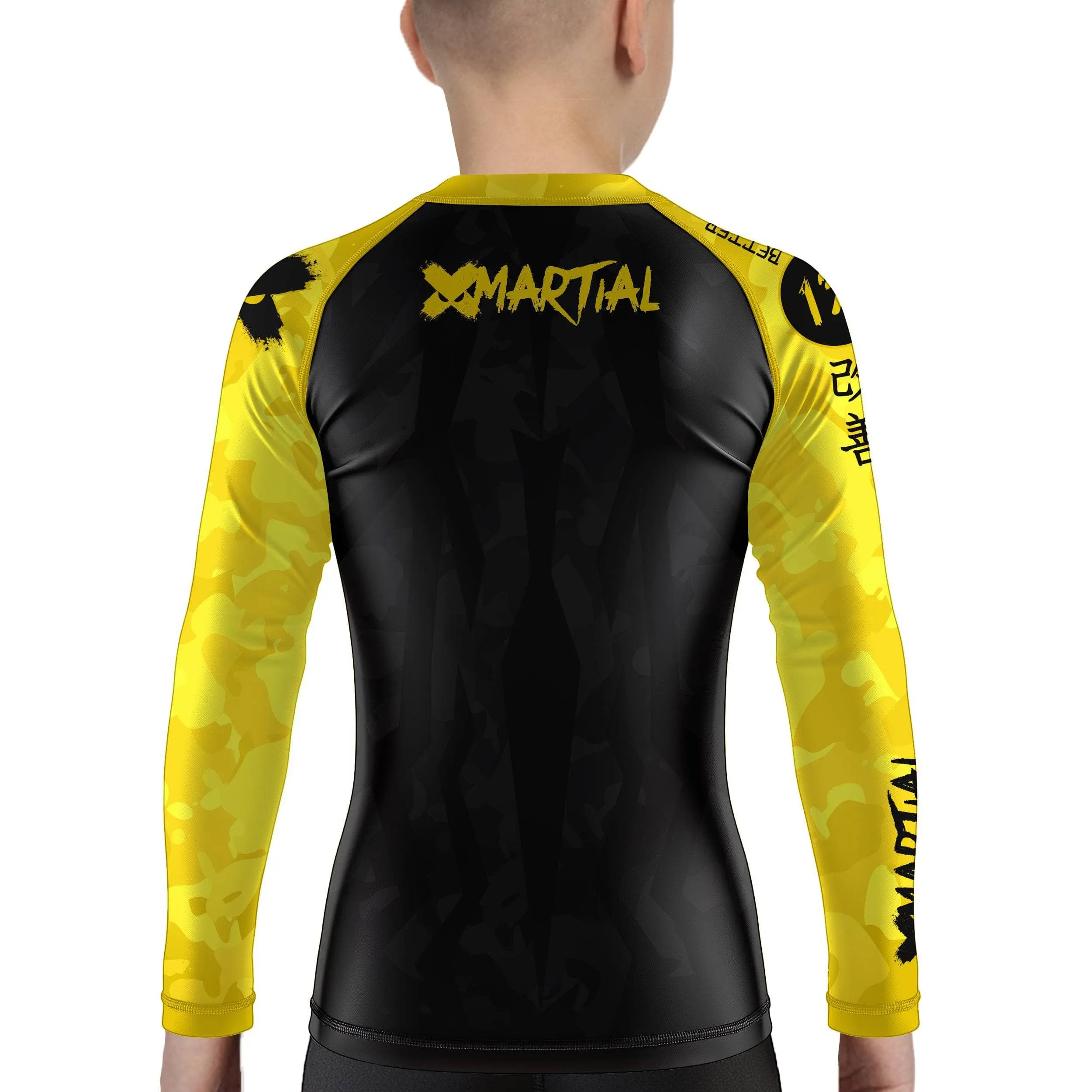 Stealth Camo Kids Rank BJJ Rash Guard