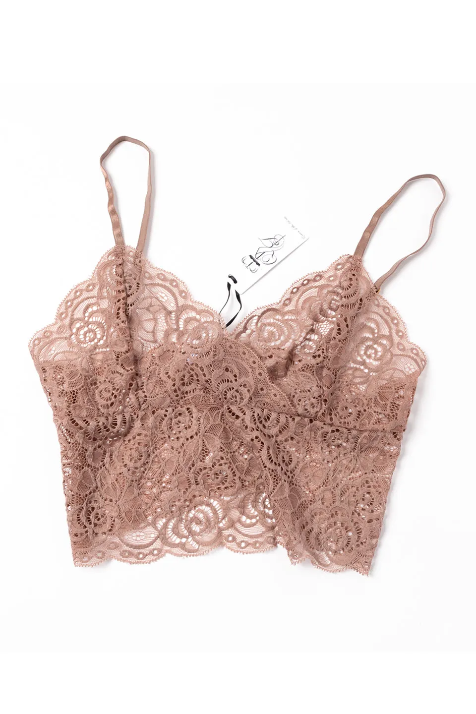 Strappy Rose Lace Bralette