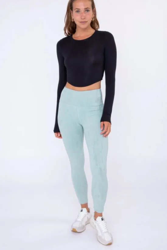 Stucco Textured High Waist Leggings