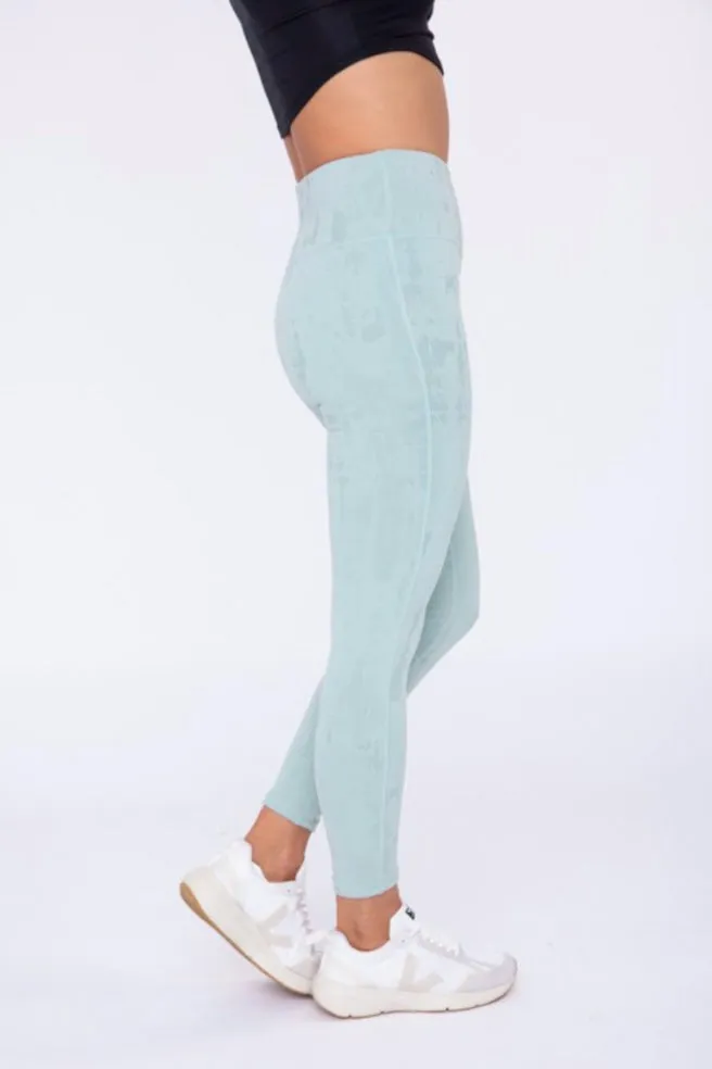 Stucco Textured High Waist Leggings
