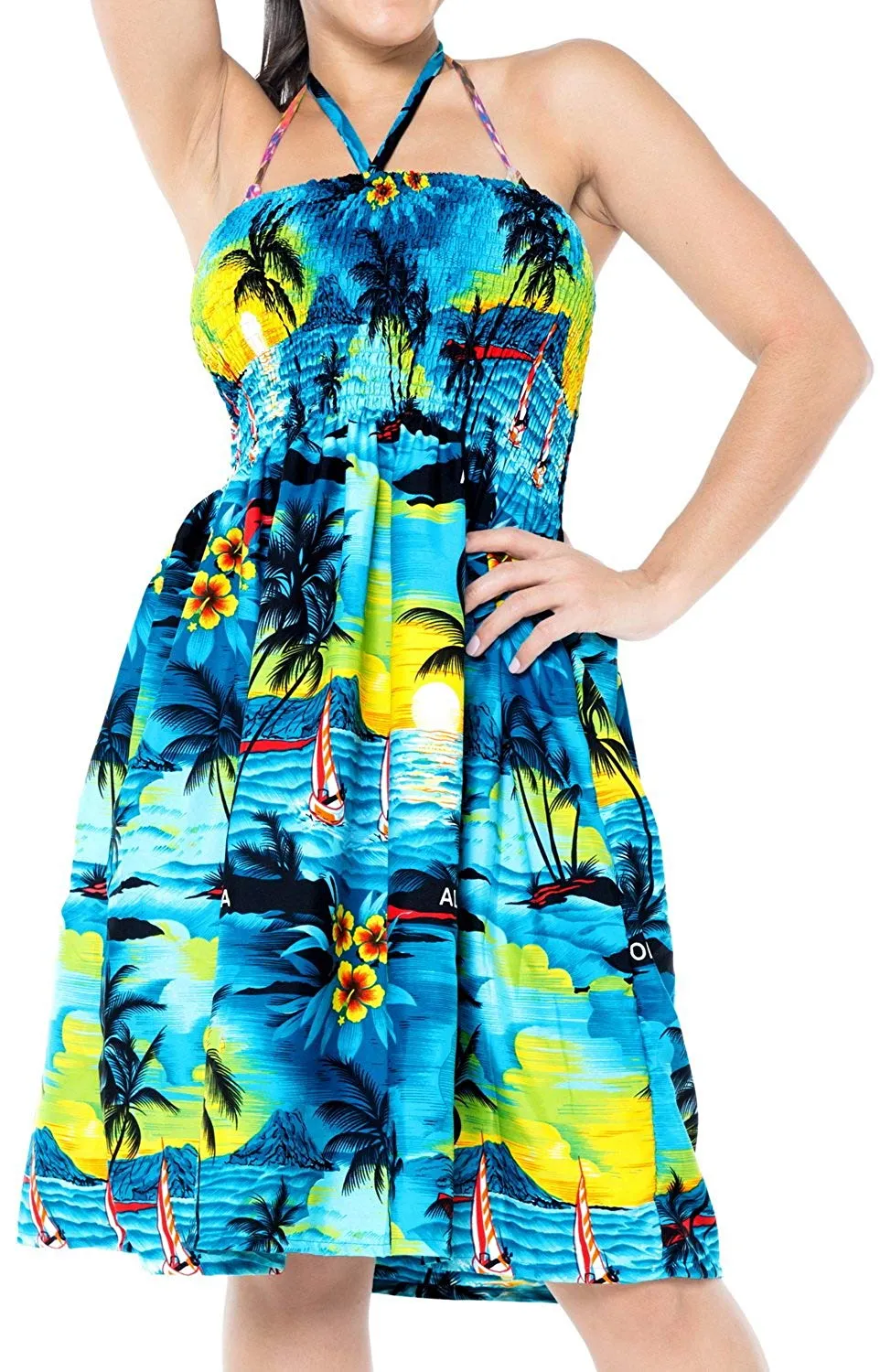 Swimwear Beach wear Swimsuit Cover up Womens Maxi Skirt Tube Top Halter Neck