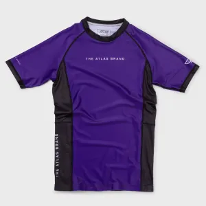 The Atlas Brand - Ranked BJJ Rash Guard - Purple
