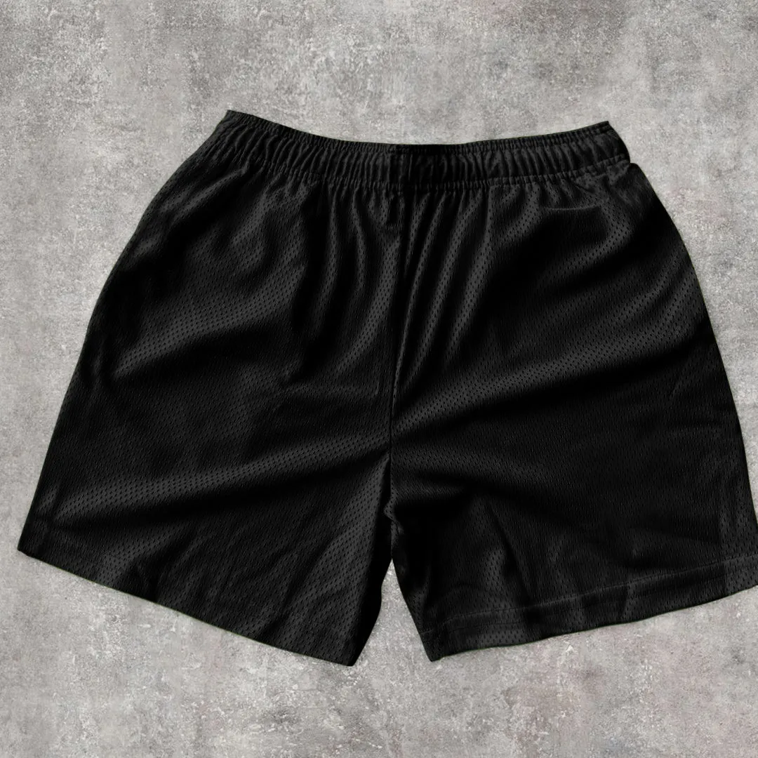 Thief Vintage Print Mesh Shorts