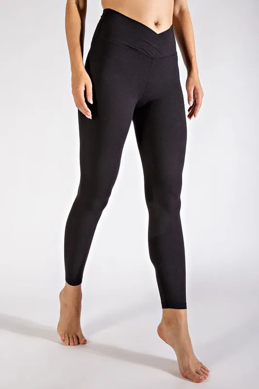 V-Waist Full Length Leggings