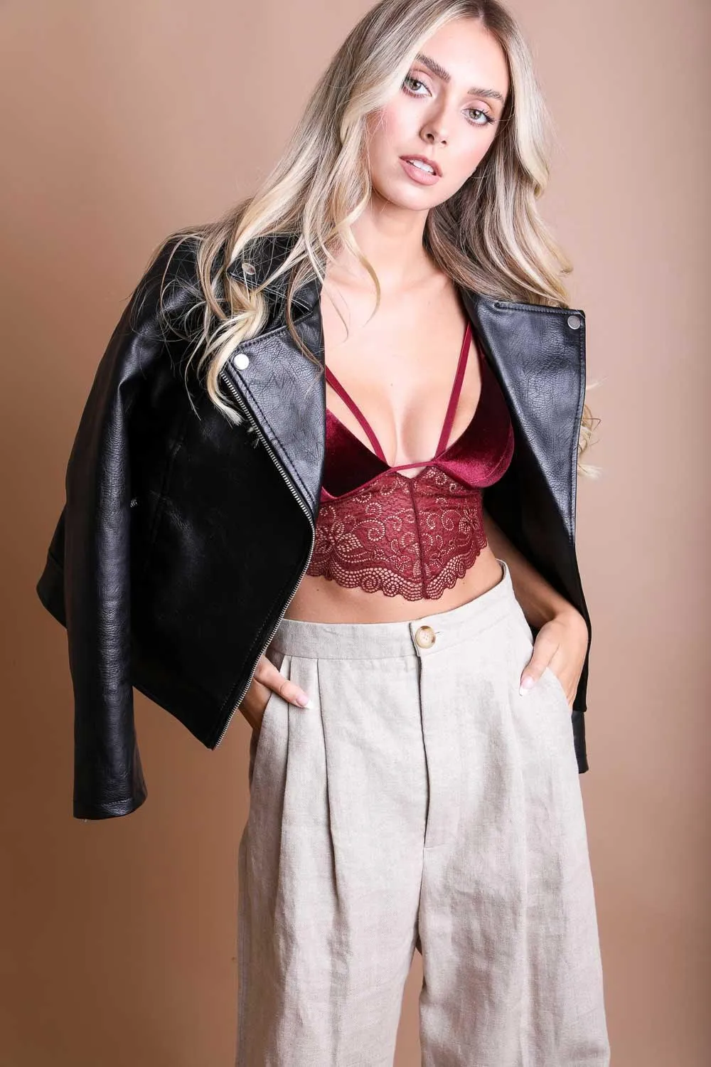 Velvet Lace Bralette