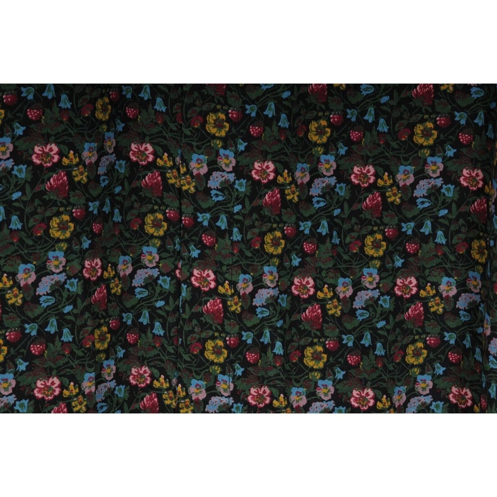 Vintage Flowers Silk Cambridge Button Down Shirt Long Sleeve