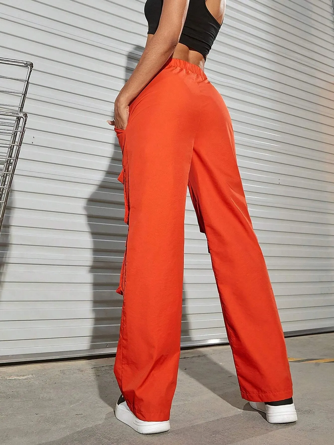 Waist Flap Pocket Cargo Pants
