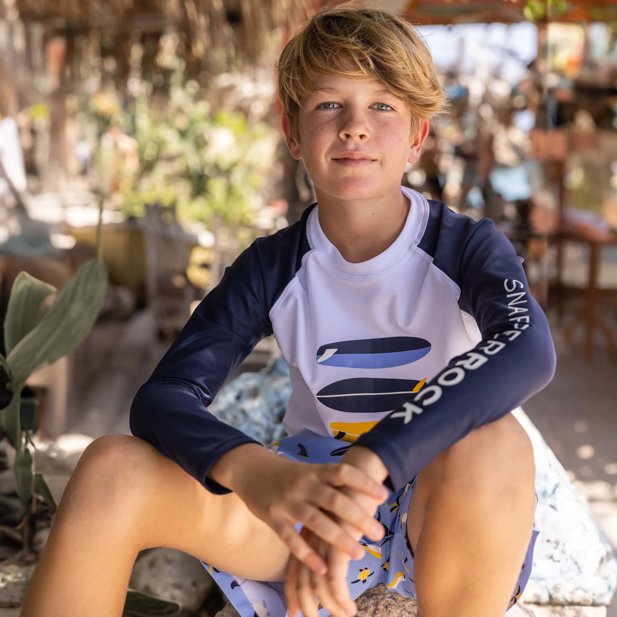 Wave Break LS Rash Top