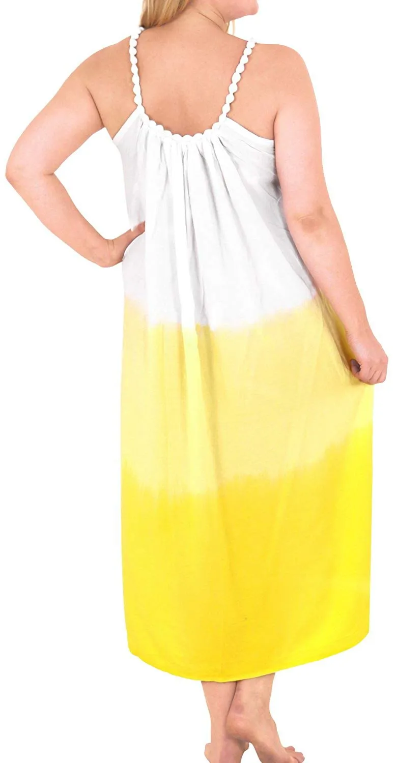 Women's Dress Designer Sundress Beachwear Plus Evening Casual Cover ups Yellow