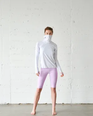 WOMEN'S HOODED PULLOVER RASH - WHITE