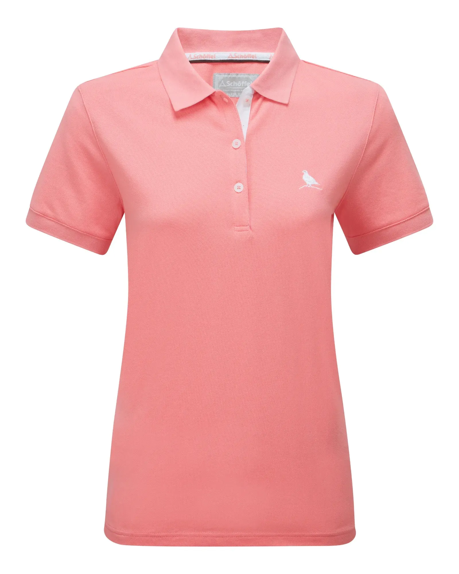 Womens St Ives Polo Shirt - Flamingo