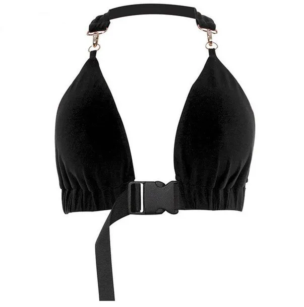 Women's Summer Backless Bralette Crop Top With Sashes