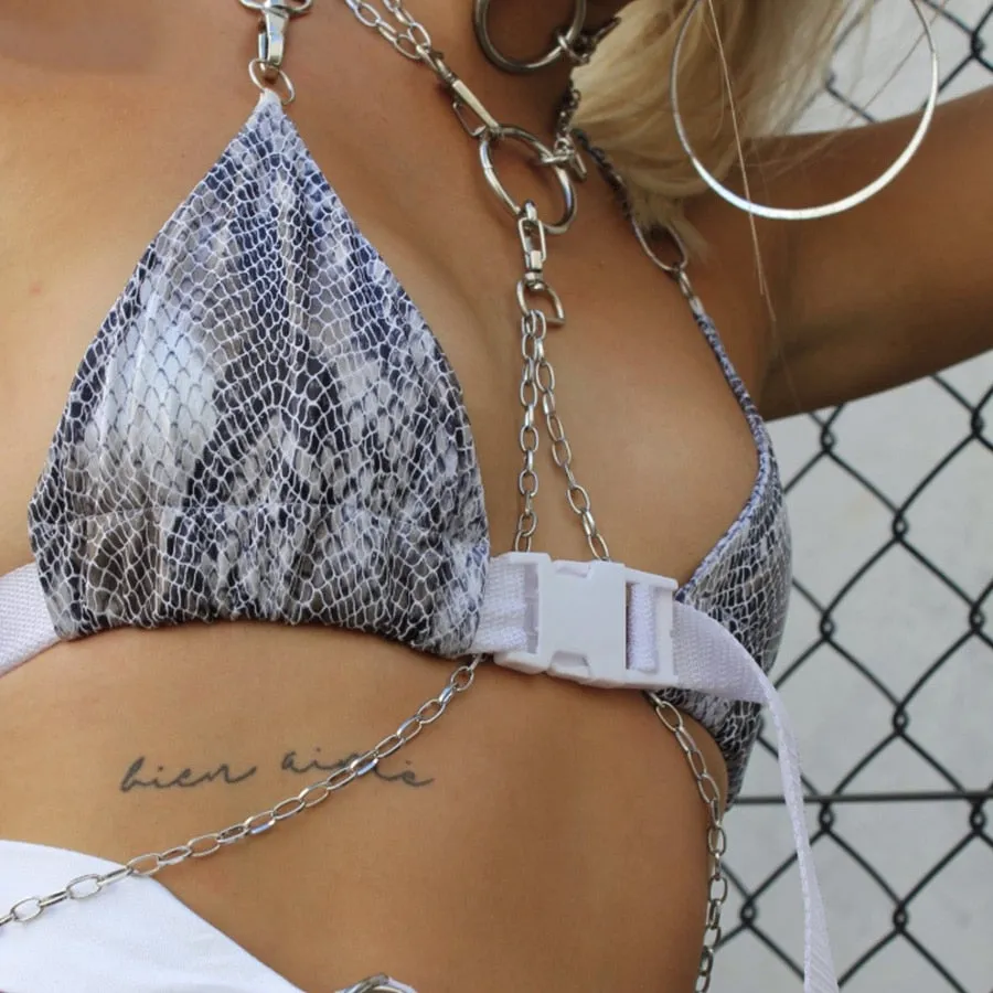 Women's Summer Backless Bralette Crop Top With Sashes