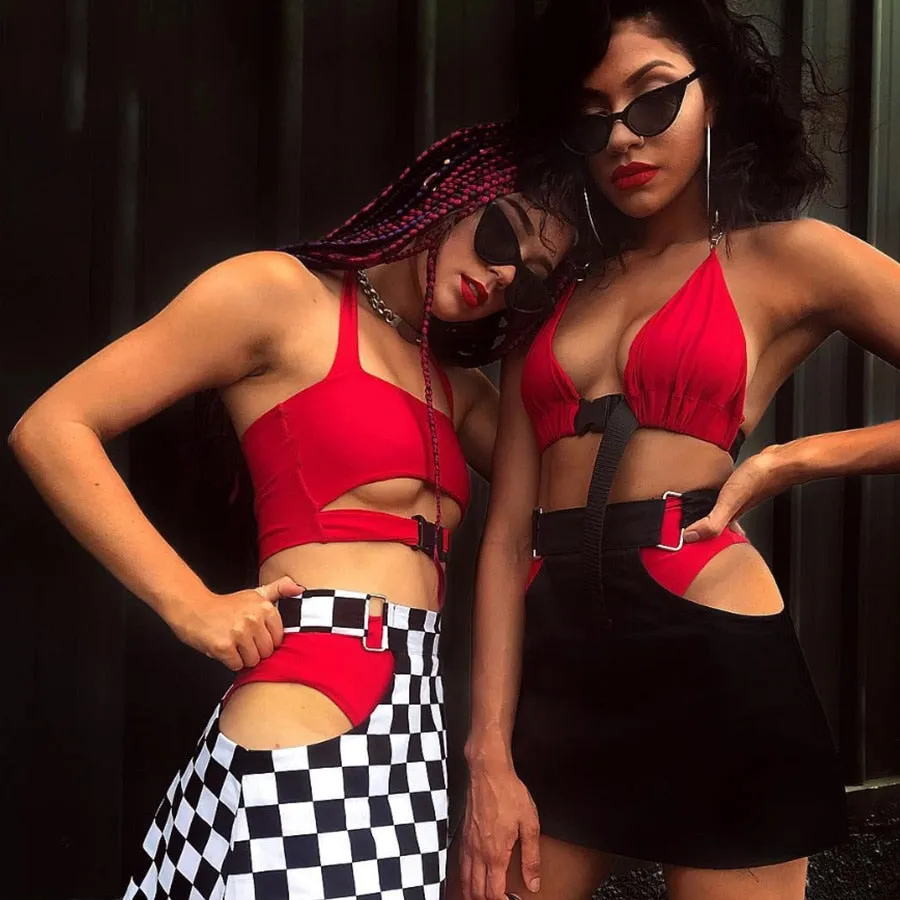 Women's Summer Backless Bralette Crop Top With Sashes