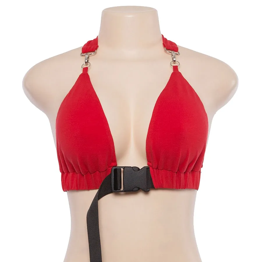 Women's Summer Backless Bralette Crop Top With Sashes