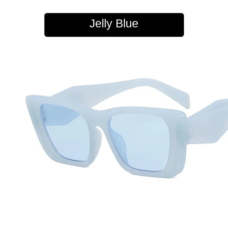 Women's Sunglasses Trend Vintage Rectangle Big Frame Black Square Glasses 2022 Women Sun Glasses Ladies Eyewear