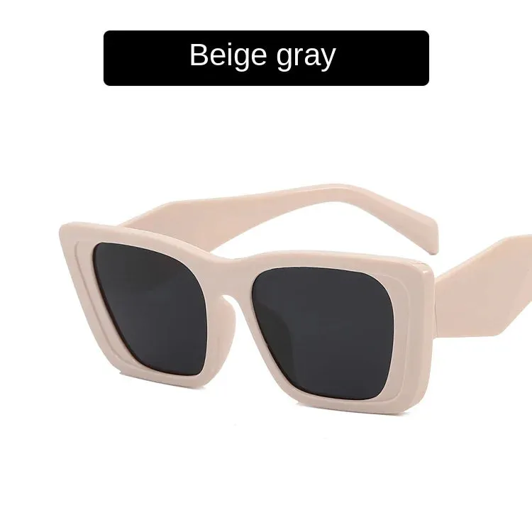 Women's Sunglasses Trend Vintage Rectangle Big Frame Black Square Glasses 2022 Women Sun Glasses Ladies Eyewear