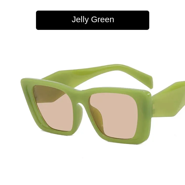 Women's Sunglasses Trend Vintage Rectangle Big Frame Black Square Glasses 2022 Women Sun Glasses Ladies Eyewear