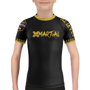 XMartial Kill Level Fight Team Kids BJJ Rash Guard