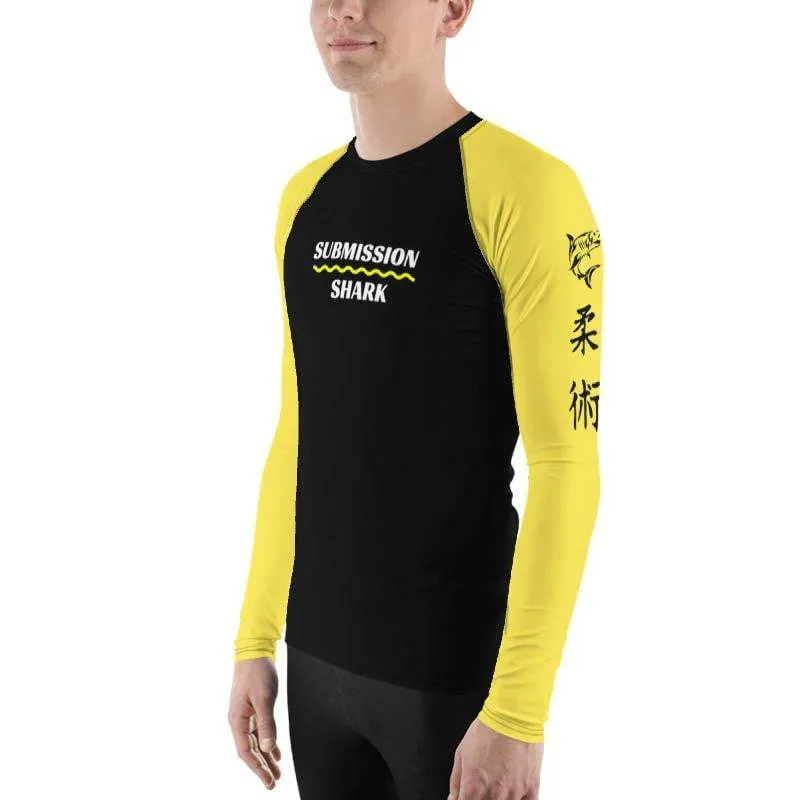 Yellow SS Premium Standard ~ Men's BJJ Rash Guard